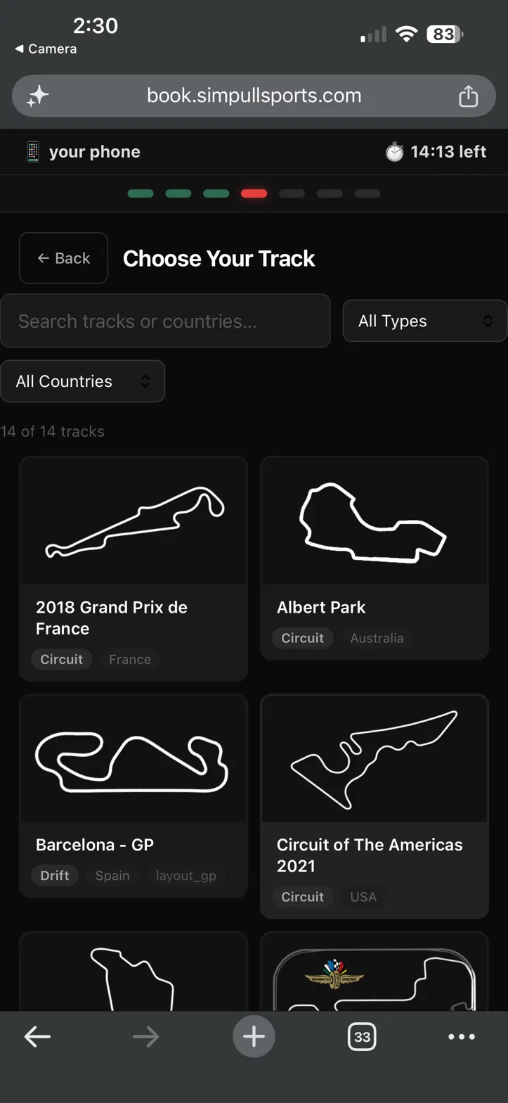 Choose your track