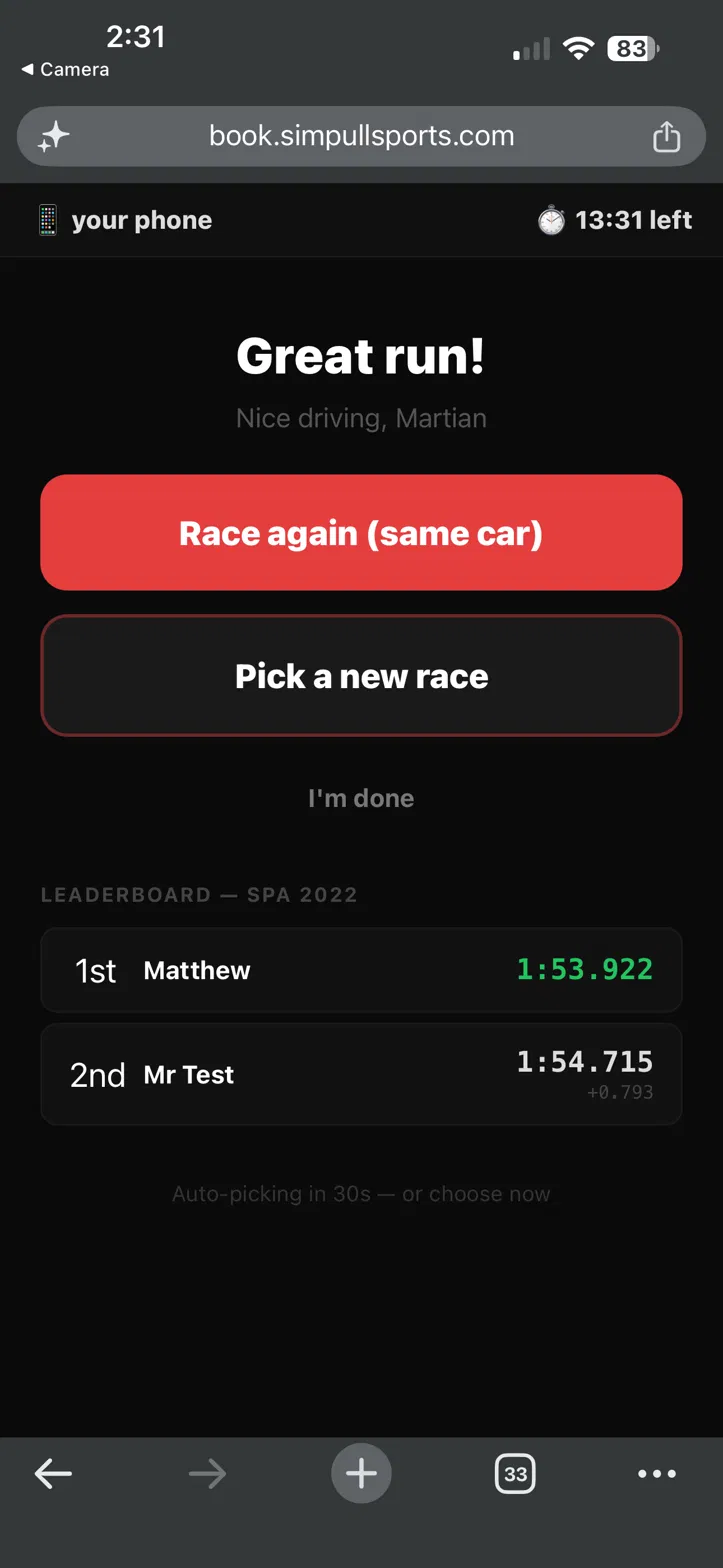 Great run