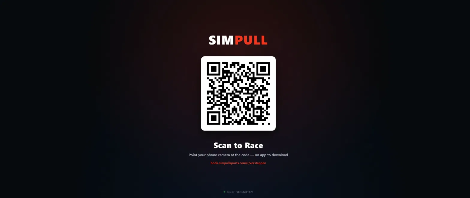 The rig screen during the SimPull flow